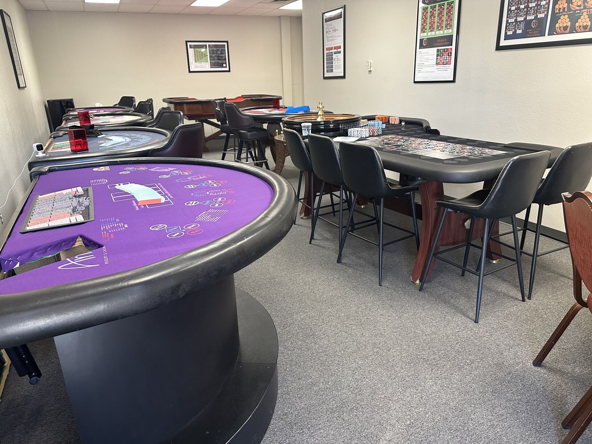 Game Setters Las Vegas casino dealer training facility interior